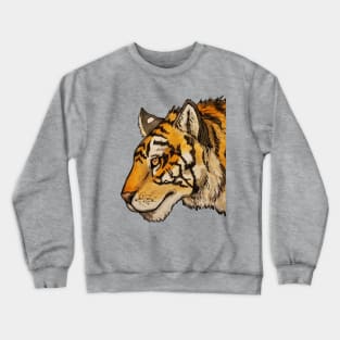 Pondering Tiger Crewneck Sweatshirt